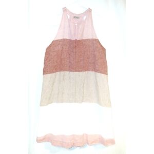 CREMIEUX Color Block Trapeze Dress S